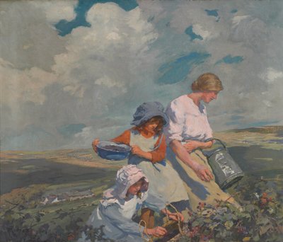 Braambessen verzamelen door Elizabeth Adela Stanhope Forbes